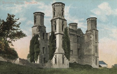 Wothorpe Towers, ruinerne af en Jacobean lodge, Cambridgeshire (foto) af English Photographer