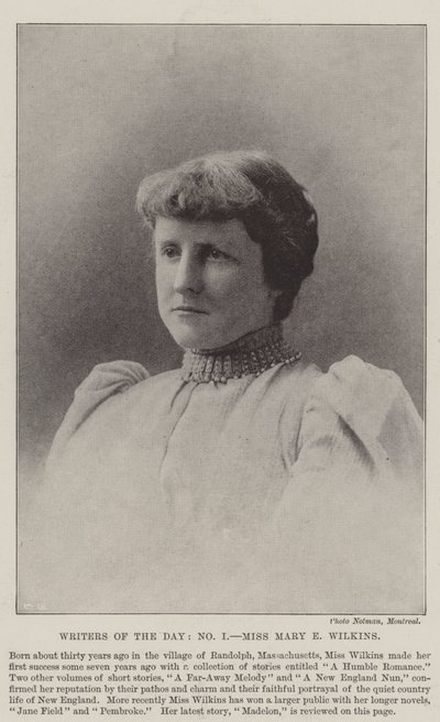 Dagens forfattere, Miss Mary E Wilkins af English Photographer