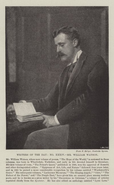 Dagens forfattere, William Watson af English Photographer