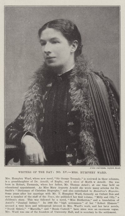 Dagens forfattere, Mrs Humphry Ward af English Photographer