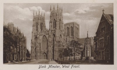York Minster, West Front (s/h foto) af English Photographer