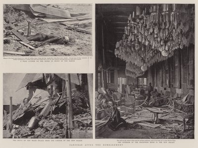 Zanzibar efter bombardementet af English Photographer