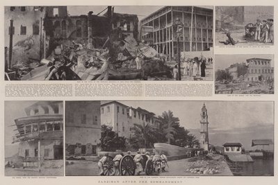 Zanzibar efter bombardementet af English Photographer