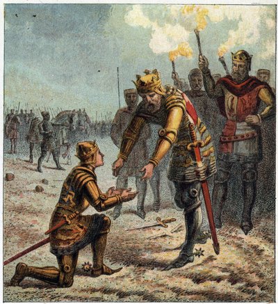 100-års krig: Edward Plantagenet (Edward af Woodstock Brackembury af English School