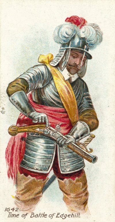1642, tidspunktet for slaget ved Edgehill af English School