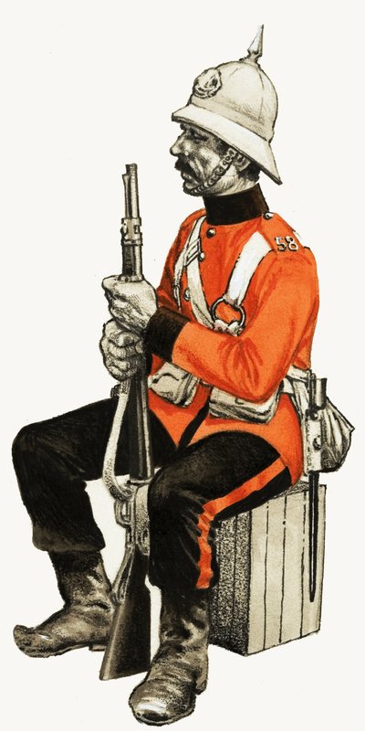 58. Fod 1880 (Rutlandshire) Privat af English School