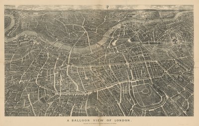 En ballonudsigt over London (set fra nord) af English School