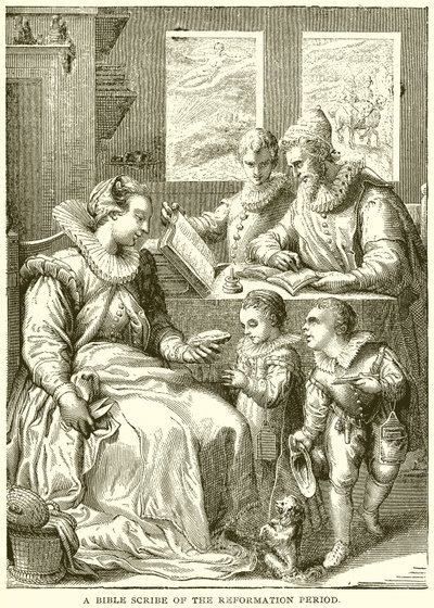 En bibelskribent fra reformationstiden af English School