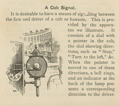 Ein Taxi-Signal von English School