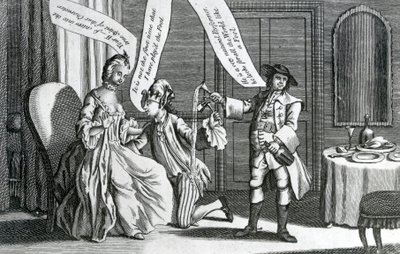 En vis personlighed i karakter af en tåbe, 1770 af English School
