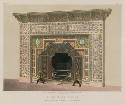 A Chimney Piece af Mrs Maw and Co, Broseley, Shropshire af English School