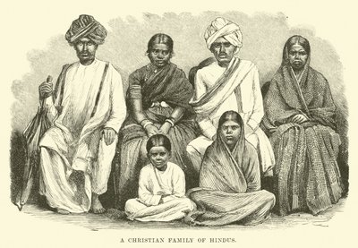 En kristen familie af hinduer af English School