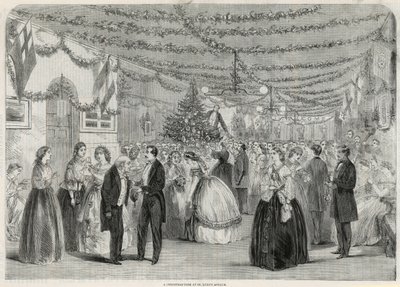 Et juletræ på St Lukes Asylum af English School