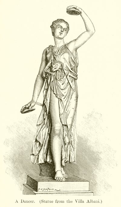 En danser. (Statue fra Villa Albani) af English School
