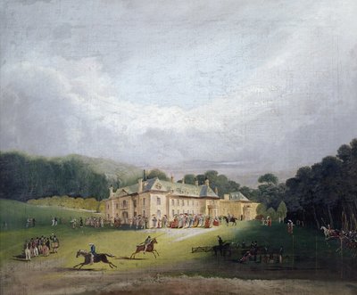 En fest i Firle, hvor det gamle spil Quintain blev genoplivet, 1827 af English School