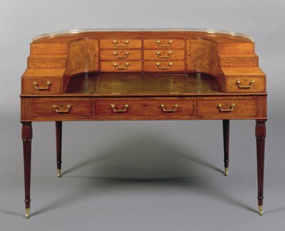 Et George III Carlton House skrivebord, ca. 1800 (træ) af English School