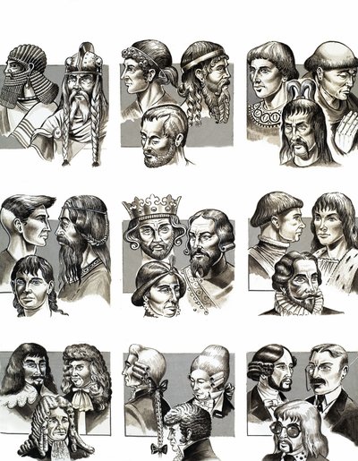 Et godt hårhoved af English School