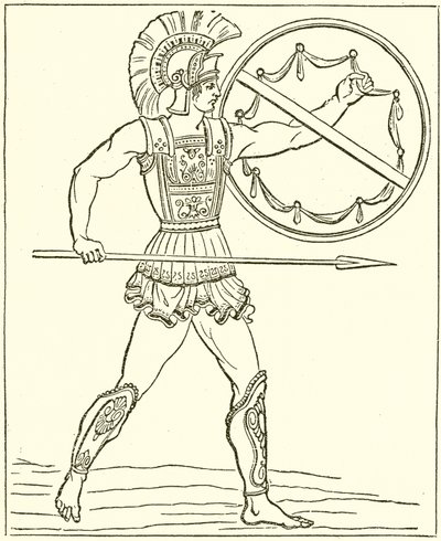 En græsk kriger af English School