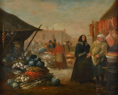 En markedsscene af English School