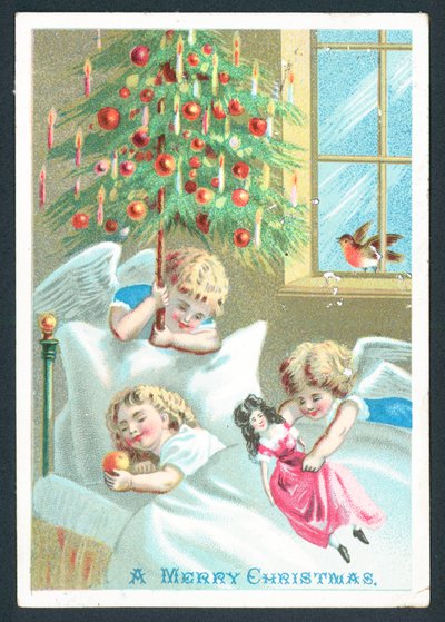 Glædelig jul - lykønskningskort af English School