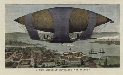 En ny amerikansk sejlbar krigsballon af English School