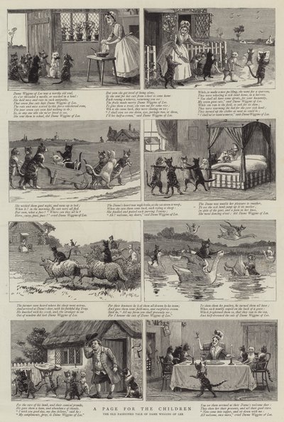 En side for børnene (gravering) af English School