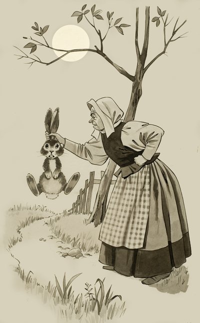 En kanin ved ørerne af English School