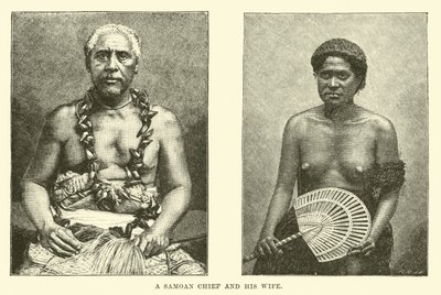 En samoansk høvding og hans kone af English School