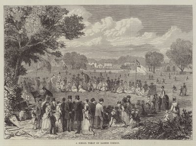 A School Treat on Barnes Common (gravering) af English School