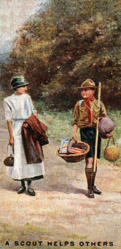 En spejder hjælper andre, 1929 af English School