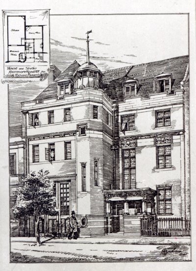 Et billedhuggeratelier, 1892 af English School