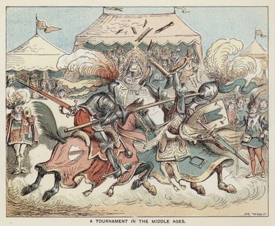 Ein Turnier im Mittelalter von English School