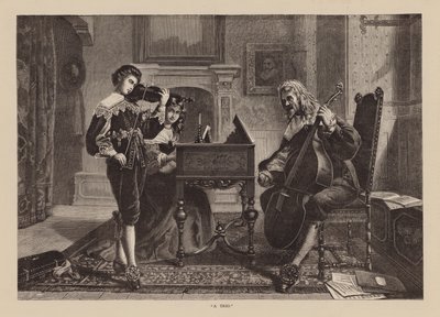"En trio" (gravering) af English School