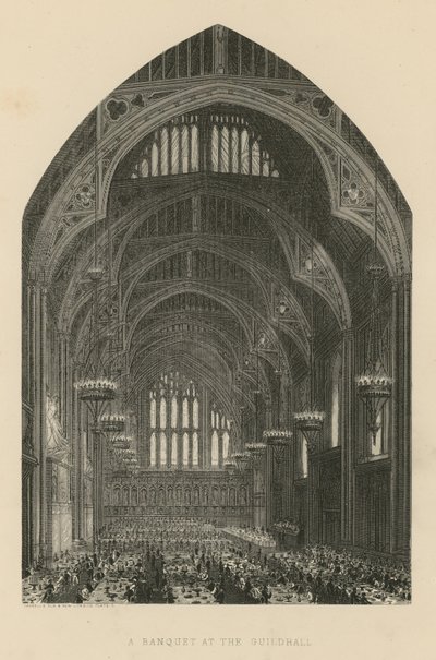 En banket i Guildhall af English School