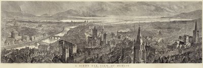 Et fugleperspektiv af Dublin af English School