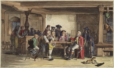 En flaske champagne af English School