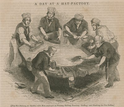 En dag på en hattefabrik af English School