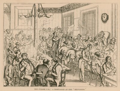 En diskussion på Belvidere af English School