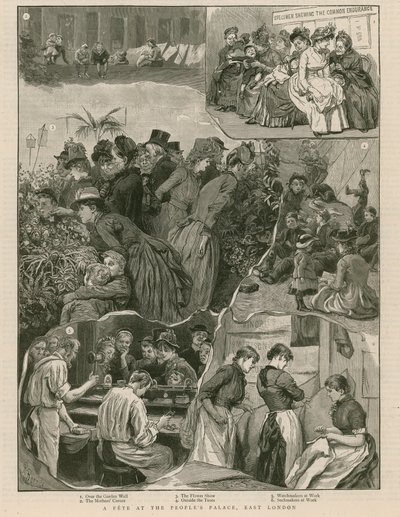 En fest i Peoples Palace, East London af English School