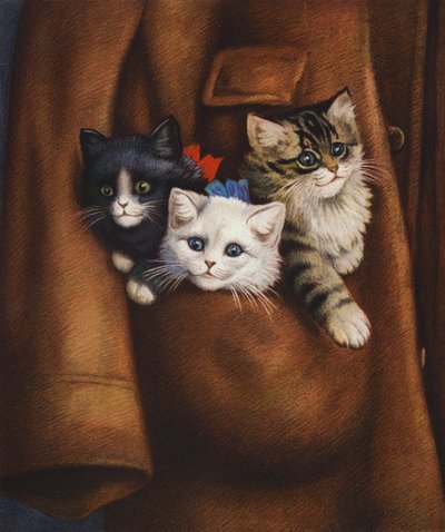 En livlig lommefuld (farvelitografi) af English School