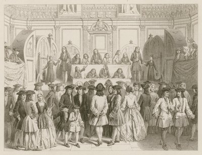 Et lotteri; omkring 1750 af English School