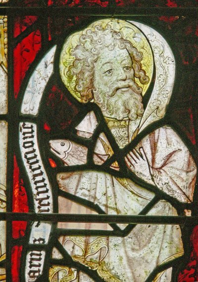 Et nordvindue forestillende St Simon af English School