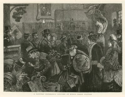 En jernbanegodkendelsesauktion på Kings Cross Station af English School