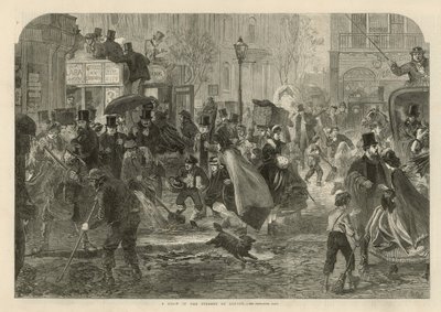 Et tøbrud i Londons gader af English School