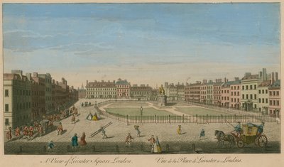 Udsigt over Leicester Square, London af English School