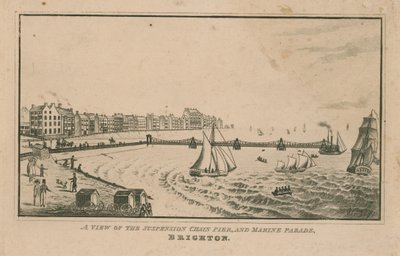 En visning af suspension Chain Pier og Marine Parade af English School