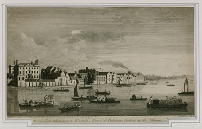En udsigt taget nær Mr Smiths House ved Battersea, der kigger op ad Themsen af English School