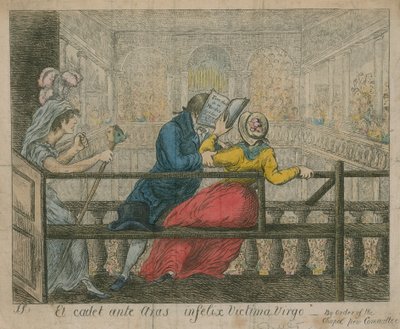En kvinde bliver smidt ud af stolene i Foundling Hospital Chapel af English School