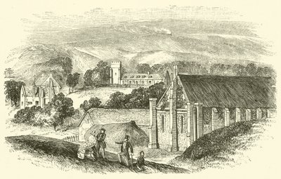 Abbotsbury Abbey (gravering) af English School