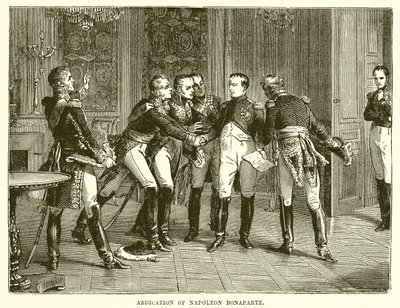Abdikation af Napoleon Bonaparte af English School
